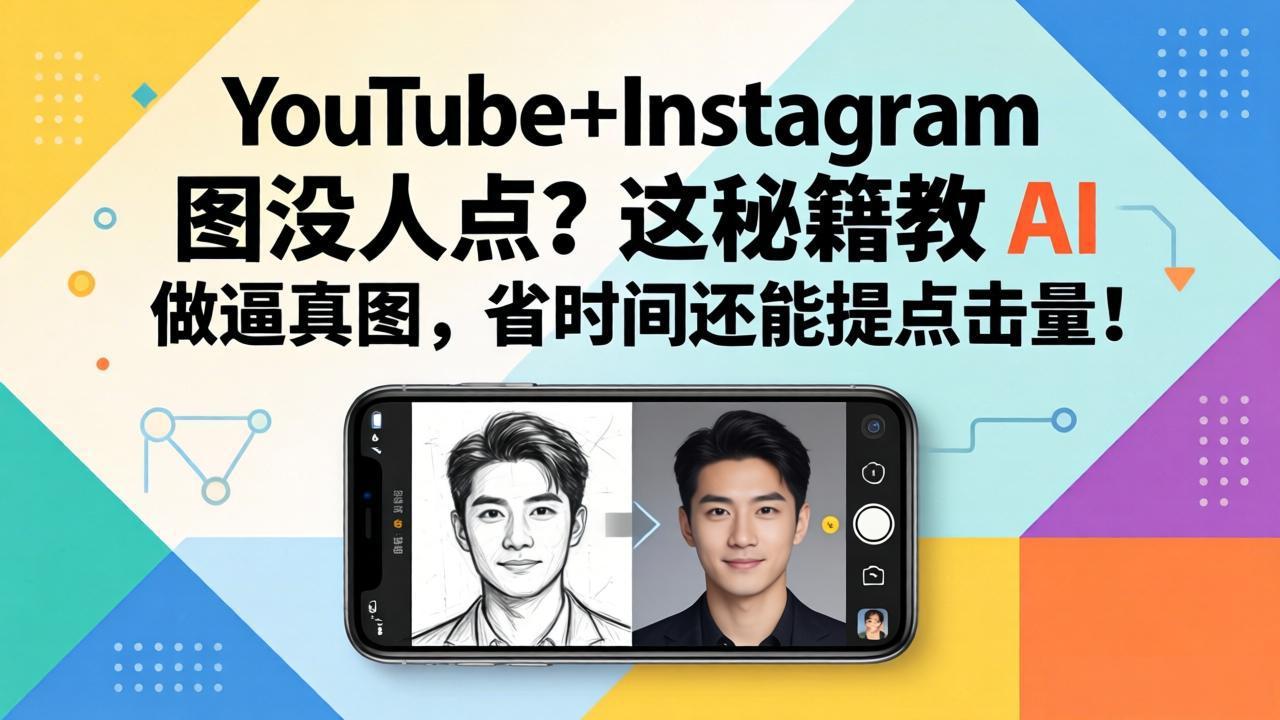 YouTube+Instagram图没人点？这秘籍教 AI 做逼真图，省时间还能提点击量-琴书聊项目
