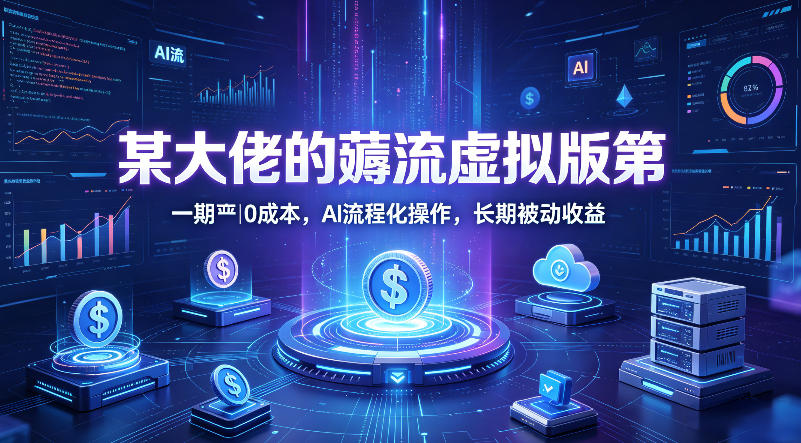 某大佬的薅流虚拟版第一期丨0成本，AI流程化操作，长期被动收益-琴书聊项目
