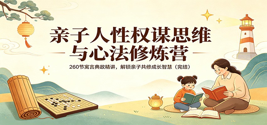 亲子人性权谋思维与心法修炼营：260节寓言典故精讲，解锁亲子共修成长智慧(完结)-琴书聊项目