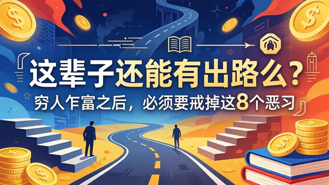 关于人生两篇付费文章【这辈子还能有出路么？】【穷人乍富之后，必须要戒掉这8个恶习】-琴书聊项目