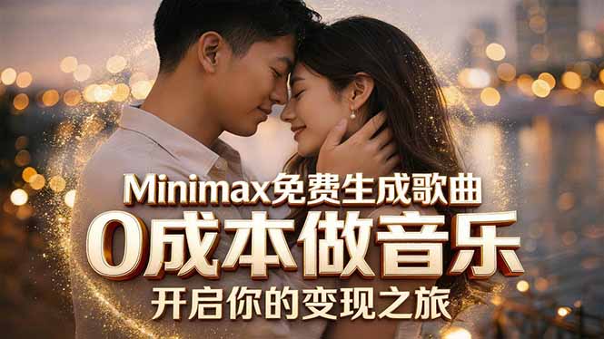 Minimax免费生成歌曲实测！0成本做音乐，说唱流行Lofi一键生成-琴书聊项目