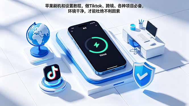 苹果刷机和设置教程，做Tiktok、跨境、各种项目必备，环境干净，才能杜绝不利因素-琴书聊项目
