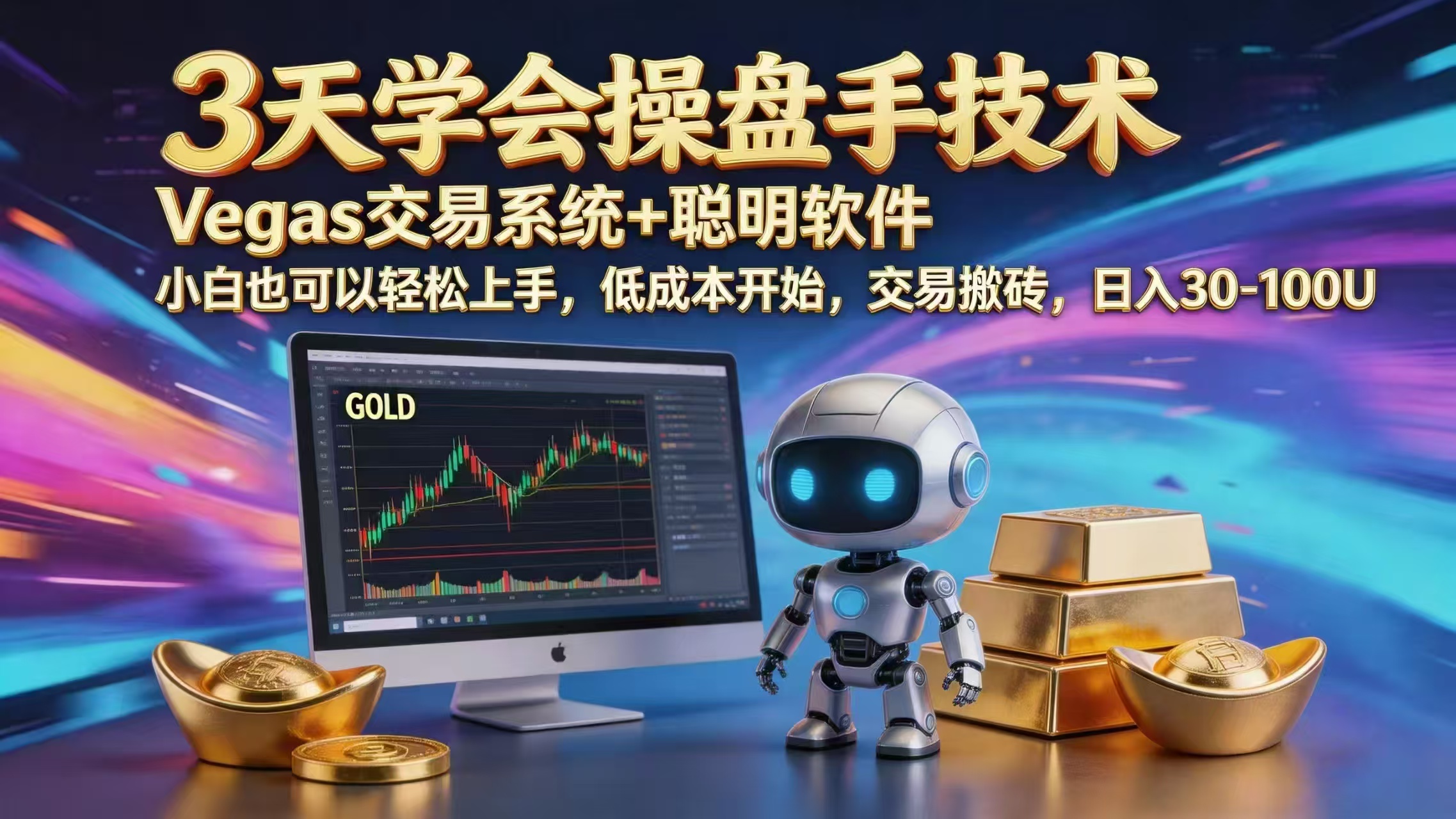 三天学会操盘手技术，vegas技术+聪明软件，小白也可以轻松上手，日入1000+-琴书聊项目