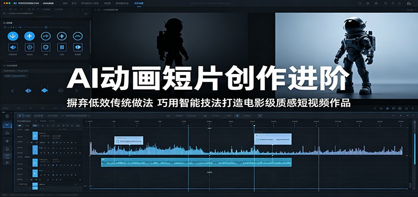 AI动画短片创作进阶：摒弃低效传统做法，巧用智能技法打造电影级质感短视频作品-琴书聊项目
