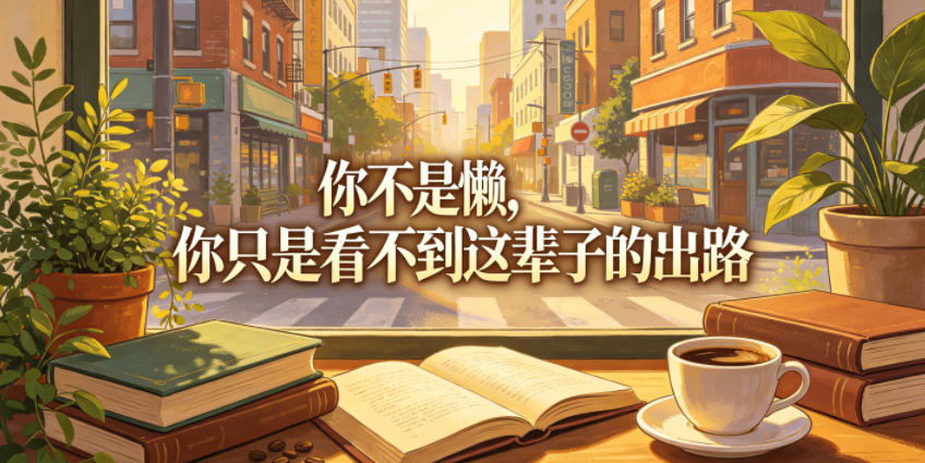 付费文章：你不是懒，你只是看不到这辈子的出路-琴书聊项目