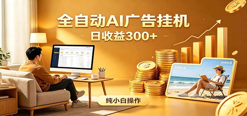 AI风口项目，全程解放双手，后台自动运行赚取收益，每天稳定收益300+-琴书聊项目