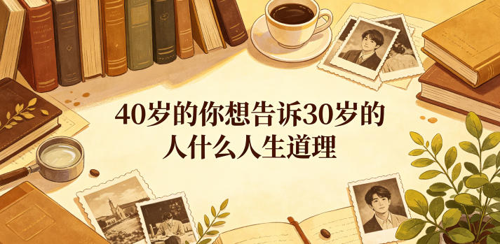 公众号付费文章：40岁的你想告诉30岁的人什么人生道理？-琴书聊项目