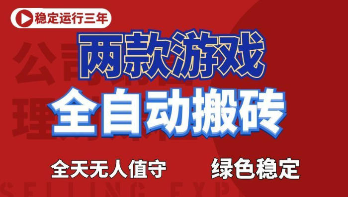 海外游戏全自动搬砖，日入1k+，全天无人值守，绿色稳定！【揭秘】-琴书聊项目