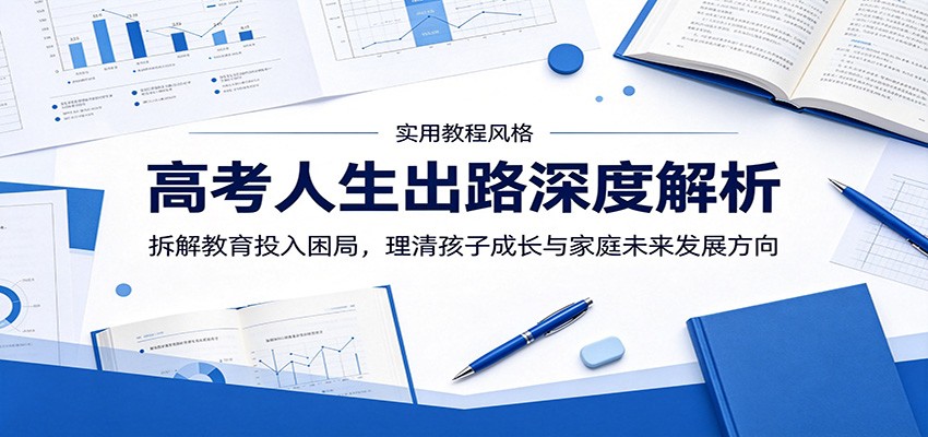 高考人生出路深度解析：拆解教育投入困局，理清孩子成长与家庭未来发展方向-琴书聊项目