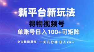 （11550期）2024年短视频得物平台玩法，在去重软件的加持下爆款视频，轻松月入过万-琴书聊项目