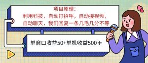 （11722期）ai语聊，单窗口收益50+，单机收益500+，无脑挂机无脑干！！！-琴书聊项目