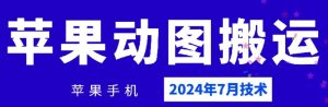 2024年7月苹果手机动图搬运技术-琴书聊项目