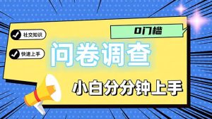 （11815期）问卷5.0，每天花点时间，日入100＋多做多得，操作简单适合大众-琴书聊项目