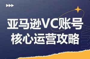 亚马逊VC账号核心玩法解析，实战经验拆解产品模块运营技巧，提升店铺GMV，有效提升运营利润-琴书聊项目