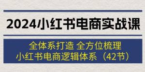 （12003期）2024小红书电商实战课：全体系打造 全方位梳理 小红书电商逻辑体系 (42节)-琴书聊项目