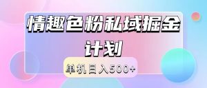 2024情趣色粉私域掘金天花板日入500+后端自动化掘金-琴书聊项目