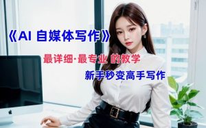 AI自媒体文章创作全网最详细教程,新手秒变写作高手,多方位发展-琴书聊项目