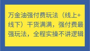万金油强付费玩法（线上+线下）干货满满，强付费最强玩法，全程实操不讲逻辑-琴书聊项目
