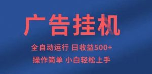 广告挂G全自动5张+项目，操作简单，小白轻松上手【揭秘】-琴书聊项目