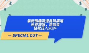 【轻云】最新情趣赛道首码渠道，免费加盟，高佣金，轻松日入5张+-琴书聊项目