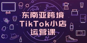 东南亚跨境TikTok小店运营课,掌握店铺设置与流量转化核心技巧-琴书聊项目