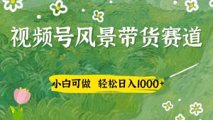 视频号AI风景加国学文案带货赛道，小白可做，轻松日入四位数-琴书聊项目