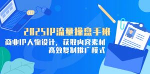 2025IP流量操盘手班,商业IP人物设计,获取内容素材,高效复制推广模式-琴书聊项目