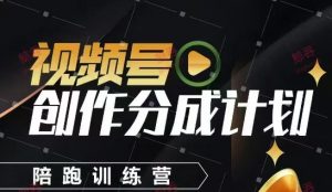 视频号创作分成计划陪跑训练营，手把手教会你如何制作视频，细水长流型项目-琴书聊项目