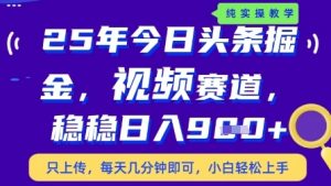 今日头条视频赛道最新玩法，每天十分钟，保底日入9张+【揭秘】-琴书聊项目