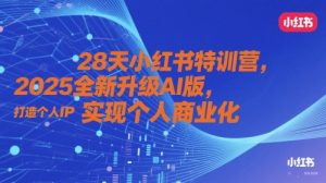 28天小红书特训营,2025全新升级AI版,打造个人IP,实现个人商业化-琴书聊项目