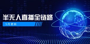 5月更新-半无人直播全链路：AI数字人+千川截流实战，女装选品与防违规…-琴书聊项目