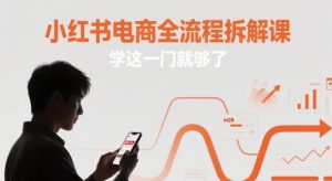 小红书电商全流程拆解课，学这一门就够了-琴书聊项目