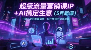 超级流量营销课IP+AI搞定生意(5月新课)干货十足的流量指南,可行性强的提效攻略-琴书聊项目