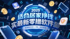 适合居家挣钱2025最新零撸软件,实测单日收入4张,多劳多得 一部手机即可操作【揭秘】-琴书聊项目