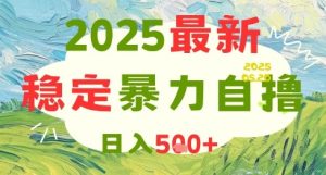 2025最新暴力自撸项目,日入5张+,可矩阵操作【揭秘】-琴书聊项目