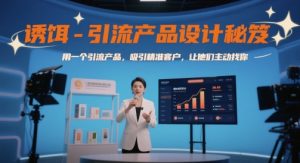 诱饵-引流产品设计秘笈，用一个引流产品，吸引精准客户，让他们主动找你-琴书聊项目