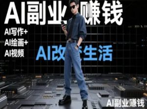 AI改变生活(Ai写作+AI绘画+Ai视频)，AI副业挣钱-琴书聊项目