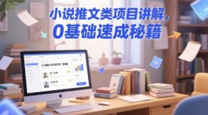 小说推文类项目讲解，0 基础速成秘籍-琴书聊项目