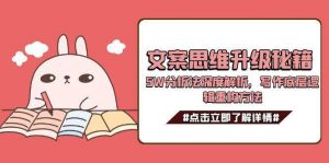 文案思维升级秘籍，5W分析法深度解析，写作底层逻辑重构方法-琴书聊项目