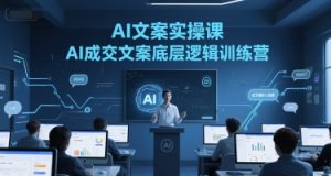 AI文案实操课，AI成交文案底层逻辑训练营-琴书聊项目