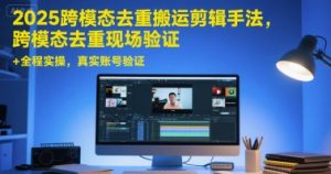 2025跨模态去重搬运剪辑手法，跨模态去重现场验证 +全程实操，真实账号验证-琴书聊项目