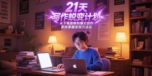 21天写作蜕变计划，从下笔困难到爆文创作，系统掌握变现方法论-琴书聊项目