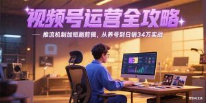2025视频号运营全攻略，推流机制加短剧剪辑，从养号到日销34万实战-琴书聊项目