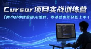 Cursor项目实战训练营，两小时快速掌握AI编程，零基础也能轻松上手-琴书聊项目