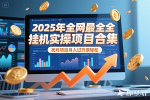 2025年挂机实操项目实操演练，挂机类型，AI直播类型，轻资产创业类型…-琴书聊项目