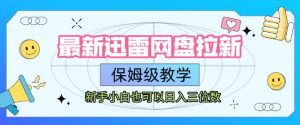 最新迅雷网盘拉新，保姆级教学，新手小白也可以日入三位数-琴书聊项目
