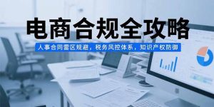 电商合规全攻略，人事合同雷区规避，税务风控体系，知识产权防御-琴书聊项目