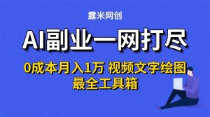 AI副业一网打尽0投入月入1万＋视频文字绘图最全工具箱-琴书聊项目