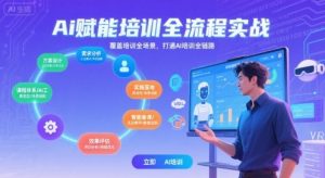 AI赋能培训全流程实站，覆盖培训全场景，打通 Al培训全链路-琴书聊项目