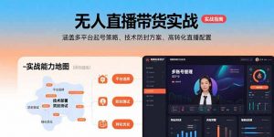 无人直播带货实战，涵盖多平台起号策略、技术防封方案、高转化直播配置-琴书聊项目